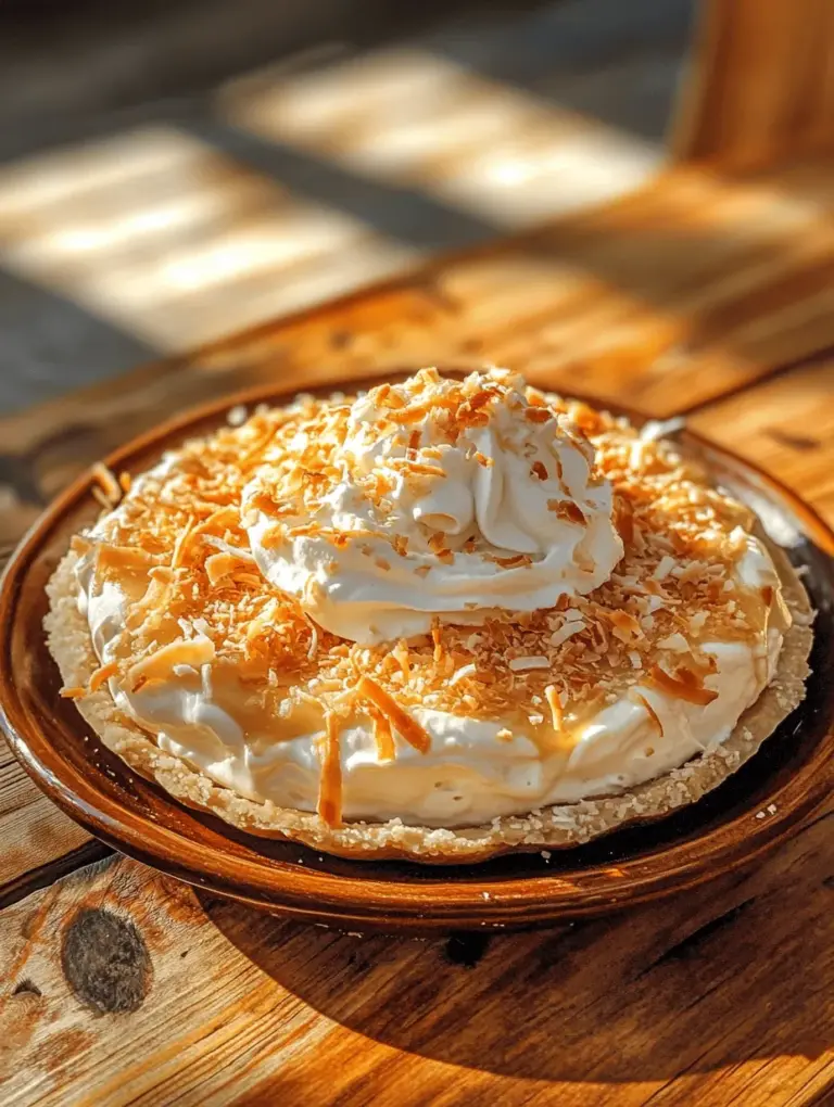 Coconut cream pie is not just a dessert; it's a slice of paradise that transports you to sun-soaked beaches with every bite. This classic treat evokes feelings of nostalgia and indulgence, making it a cherished favorite among dessert lovers. The combination of a rich, creamy coconut filling nestled in a perfectly baked crust creates a harmonious blend of flavors and textures that is hard to resist. Whether you’re hosting a special occasion, celebrating a family gathering, or simply indulging a sweet craving, this easy coconut cream pie recipe is sure to impress.