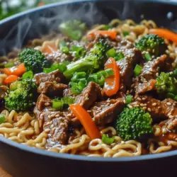 In the bustling world of modern cooking, the need for quick, nutritious meals has never been greater. As life becomes busier, many home cooks seek out dishes that not only satisfy hunger but also deliver on flavor and health. One such dish that perfectly encapsulates these qualities is the Beef & Broccoli Ramen Stir Fry. This vibrant medley of tender beef, crisp broccoli, and savory ramen noodles offers a delightful balance of textures and flavors, making it a favorite among families and individuals alike.