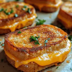 Grilled cheese sandwiches have long been a beloved staple in many households, cherished for their gooey cheese and crispy bread. Whether enjoyed as a comforting meal or a quick snack, the classic grilled cheese evokes feelings of nostalgia, reminding us of childhood lunches and family gatherings. However, in the world of culinary creativity, even the most timeless recipes can be reimagined. Introducing the mini baked grilled cheese—an innovative twist on a cherished favorite that brings fun, flavor, and a touch of sophistication to your table.