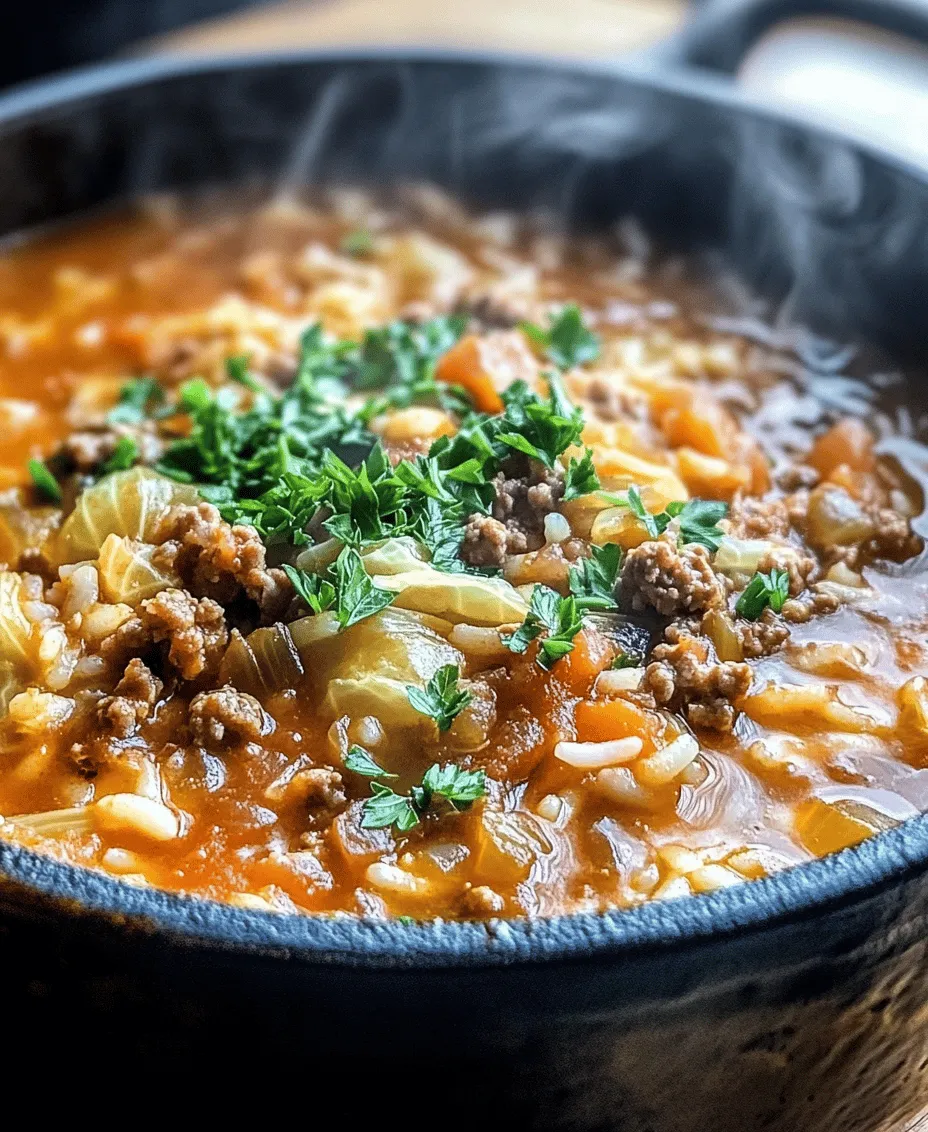 When the chill of winter sets in, there's nothing quite like a warm bowl of soup to soothe the soul and bring comfort. Cozy Cabbage Roll Soup is a delightful dish that perfectly encapsulates the essence of comfort food, combining the heartiness of traditional cabbage rolls with the ease of preparing a soup. This dish not only warms you from the inside out but also serves as a nutritious and satisfying meal that fits well into a balanced diet.