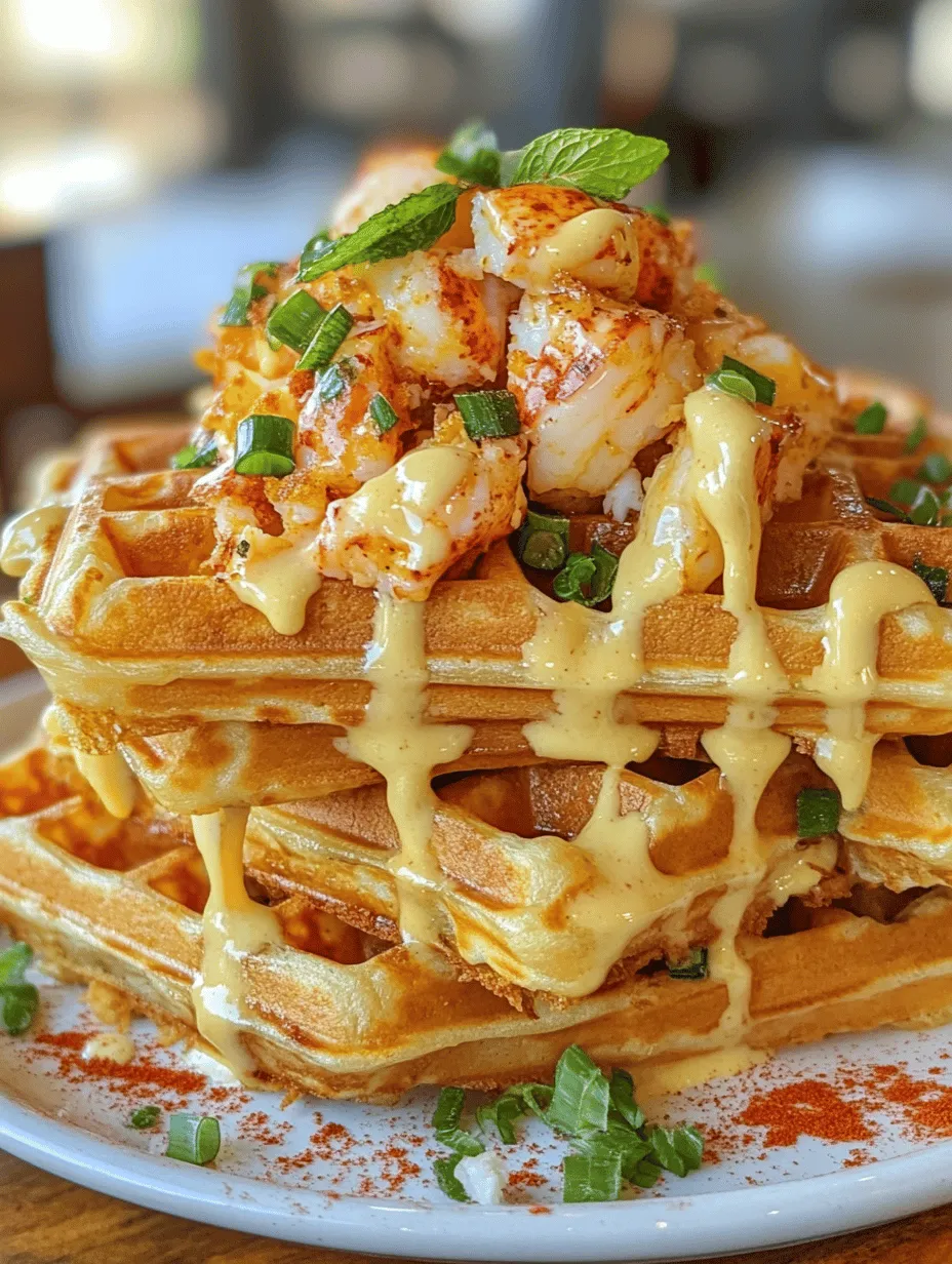 Imagine a dish that perfectly marries the comfort of breakfast with the elegance of gourmet dining. Lobster Waffles with Creamy Hollandaise Sauce is a culinary creation that does just that, transforming the humble waffle into a luxurious brunch option. This unique dish is not only a feast for the eyes but also tantalizes the taste buds with its rich flavors and satisfying textures. It's perfect for special occasions, whether you're hosting a brunch for friends or looking to impress a loved one with a delightful homemade meal.