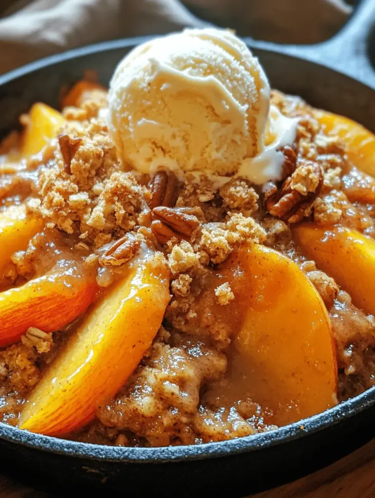 Peach crisp is a beloved dessert that brings together the natural sweetness of fresh peaches and the warm, comforting flavors of a crisp topping. With its gooey, fruity filling and crunchy topping, this dish is a perfect showcase for one of summer's most cherished fruits. As the season for fresh peaches approaches, it's the ideal time to delve into this delightful recipe that highlights their succulent flavor and aroma.