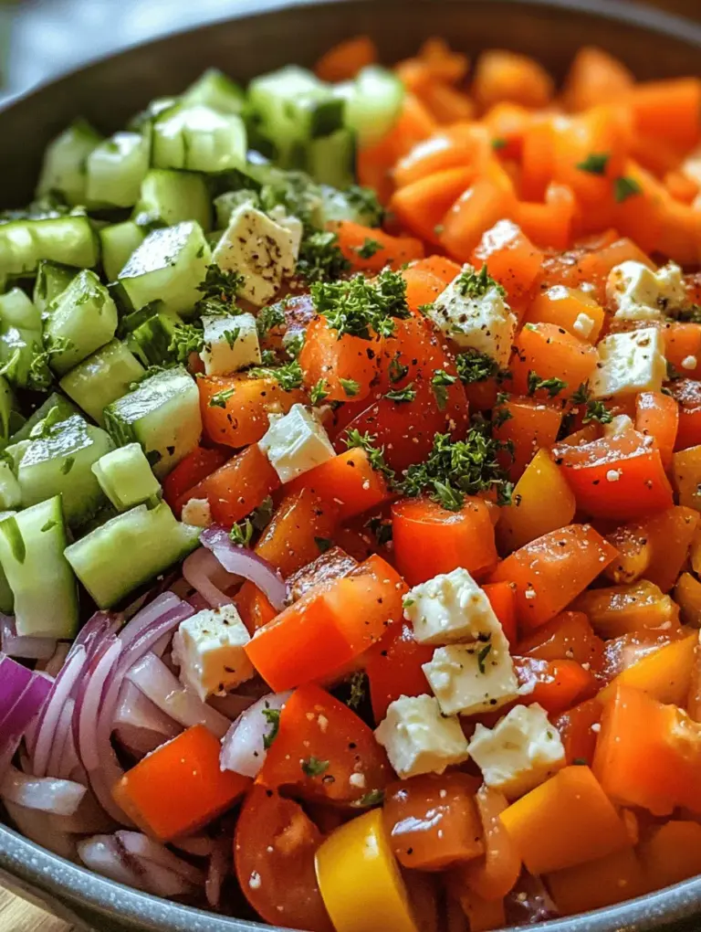 Explore the vibrant and refreshing flavors of the Mediterranean with our Mediterranean Bliss Salad. This delightful dish not only bursts with color but also offers a medley of textures and tastes, making it a perfect addition to any meal or a light standalone dish. The Mediterranean diet, celebrated for its health benefits and emphasis on fresh ingredients, provides the foundation for this salad, which encapsulates the essence of this culinary tradition. In this article, we will delve into the ingredients, preparation steps, nutritional benefits, and serving suggestions for this salad, ensuring you have all the information you need to create this culinary masterpiece.