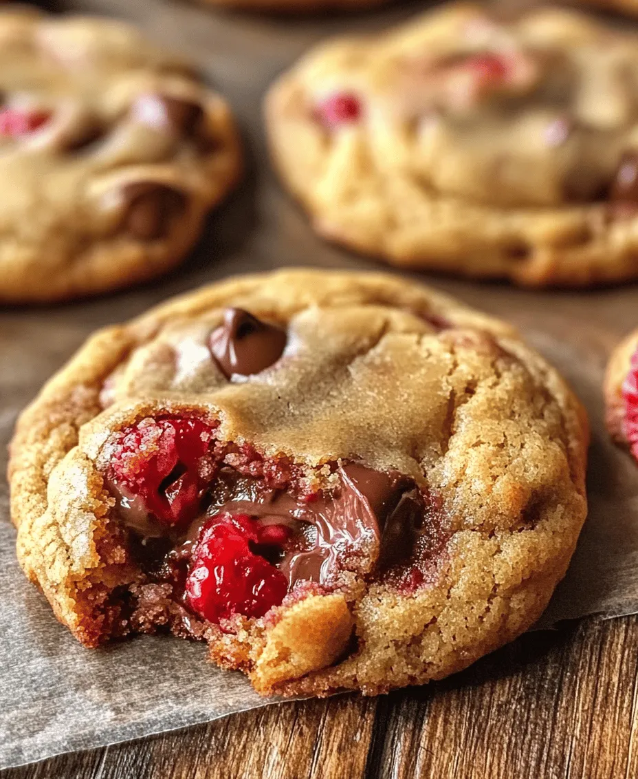 Welcome to the delightful world of baking with our Raspberry Chocolate Chip Cookies! This unique recipe fuses the rich, decadent flavor of semisweet chocolate with the tart freshness of ripe raspberries, creating a cookie that is both indulgent and refreshing. Whether you are preparing for a special occasion, looking to impress guests, or simply craving a sweet treat, these cookies are an ideal choice. With a straightforward preparation process and readily available ingredients, anyone can master this delightful recipe.