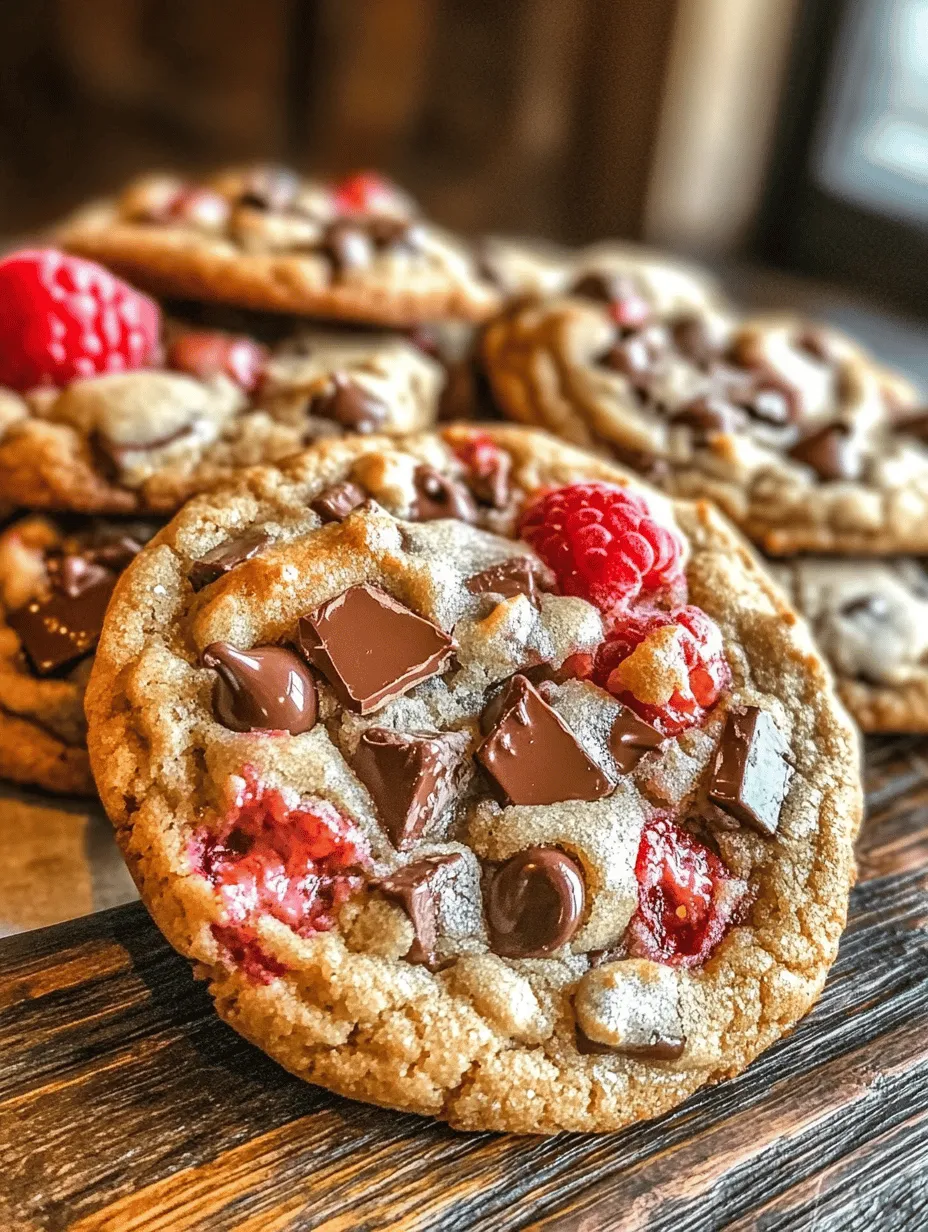 Welcome to the delightful world of baking with our Raspberry Chocolate Chip Cookies! This unique recipe fuses the rich, decadent flavor of semisweet chocolate with the tart freshness of ripe raspberries, creating a cookie that is both indulgent and refreshing. Whether you are preparing for a special occasion, looking to impress guests, or simply craving a sweet treat, these cookies are an ideal choice. With a straightforward preparation process and readily available ingredients, anyone can master this delightful recipe.