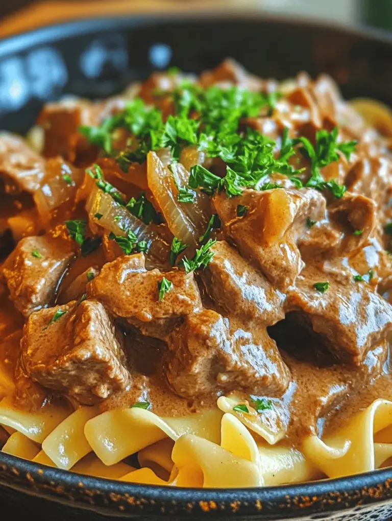 If you're searching for a dish that embodies comfort and rich flavor, look no further than Beef Stroganoff. This classic recipe has captivated taste buds for generations, providing a warm hug on a plate that is perfect for cozy family dinners, elegant gatherings, or even a simple weeknight meal. The creamy, savory sauce paired with tender beef and comforting noodles creates a delightful experience that not only satisfies hunger but also warms the heart.