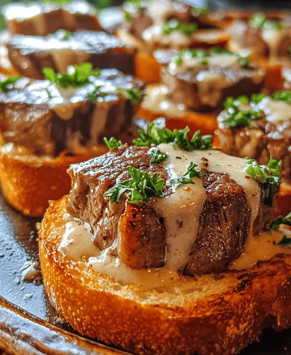 When it comes to hosting gatherings or celebrating special occasions, the right appetizers can set the tone for an unforgettable culinary experience. One dish that exemplifies elegance and sophistication is the Savory Beef Tenderloin Crostini with Parmesan Cream Sauce. This delightful appetizer marries the rich flavors of tender beef with the satisfying crunch of crispy bread, all elevated by a velvety cream sauce infused with the nutty notes of Parmesan cheese. The result is a harmonious blend of textures and tastes that tantalizes the palate from the very first bite.