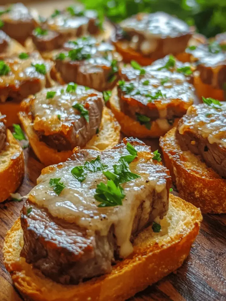 When it comes to hosting gatherings or celebrating special occasions, the right appetizers can set the tone for an unforgettable culinary experience. One dish that exemplifies elegance and sophistication is the Savory Beef Tenderloin Crostini with Parmesan Cream Sauce. This delightful appetizer marries the rich flavors of tender beef with the satisfying crunch of crispy bread, all elevated by a velvety cream sauce infused with the nutty notes of Parmesan cheese. The result is a harmonious blend of textures and tastes that tantalizes the palate from the very first bite.