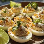 Deviled eggs have long held a cherished place in culinary traditions worldwide, celebrated for their versatility and ease of preparation. These delightful bites, made from hard-boiled eggs filled with a creamy mixture, are often featured at gatherings, picnics, and potlucks. However, the classic recipe has seen a wave of innovation, leading to exciting variations that reflect different cultural influences. One such fusion is the Mexican Street Corn Deviled Eggs, a dish that marries the creamy, zesty flavors of deviled eggs with the vibrant essence of Elote, or Mexican street corn.