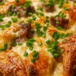 When it comes to breakfast, few dishes can match the comforting allure of a warm casserole. Enter the Croissant Bake Breakfast Casserole, a luxurious morning delight that transforms simple ingredients into an indulgent feast. This recipe not only offers a rich and satisfying start to your day, but it also elevates the classic breakfast casserole into something truly special. The buttery, flaky texture of croissants combined with a creamy, custard-like filling creates a dish that is as delightful to the palate as it is visually appealing.