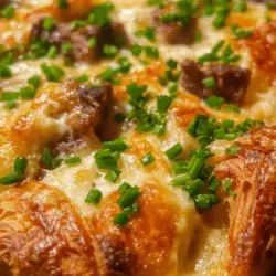 When it comes to breakfast, few dishes can match the comforting allure of a warm casserole. Enter the Croissant Bake Breakfast Casserole, a luxurious morning delight that transforms simple ingredients into an indulgent feast. This recipe not only offers a rich and satisfying start to your day, but it also elevates the classic breakfast casserole into something truly special. The buttery, flaky texture of croissants combined with a creamy, custard-like filling creates a dish that is as delightful to the palate as it is visually appealing.