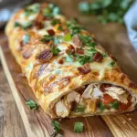 If you’re on the hunt for a meal that perfectly balances comfort and flavor, look no further than Chicken Bacon Ranch Stromboli. This mouthwatering dish combines succulent chicken, crispy bacon, and rich, creamy ranch dressing, all wrapped in golden, flaky pizza dough. Not only does it satisfy your cravings, but it also serves as an ideal choice for various occasions—be it family gatherings, a cozy dinner at home, or a game-day snack. The delightful fusion of flavors makes this stromboli a crowd-pleaser that everyone will love.