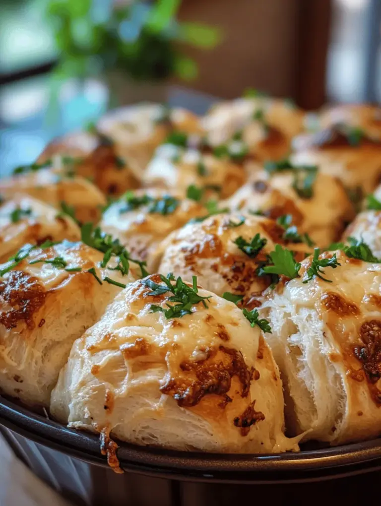 The first step in making your cheesy garlic pull-apart rolls is to activate the yeast. This process is vital for ensuring that your rolls rise properly and develop the desired texture. Start by measuring out the warm milk into a small bowl and adding the active dry yeast. Sprinkle a teaspoon of sugar over the yeast and let it sit for about 5-10 minutes. During this time, the yeast will begin to froth and bubble, indicating that it is alive and ready to be incorporated into your dough.