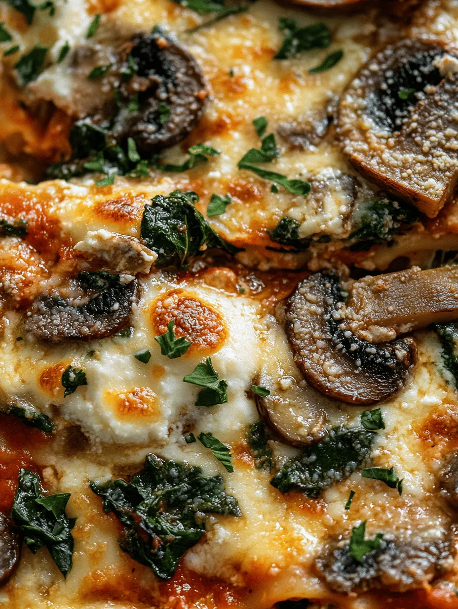 In the world of comfort food, lasagna holds a special place, offering layers of flavors that delight the palate. This Mushroom & Spinach Lasagna Delight is a testament to the classic dish's versatility, combining rich flavors with nutritious ingredients to create a meal that is both satisfying and health-conscious. Perfect for family gatherings, weeknight dinners, or meal prep, this vegetarian lasagna is sure to impress.