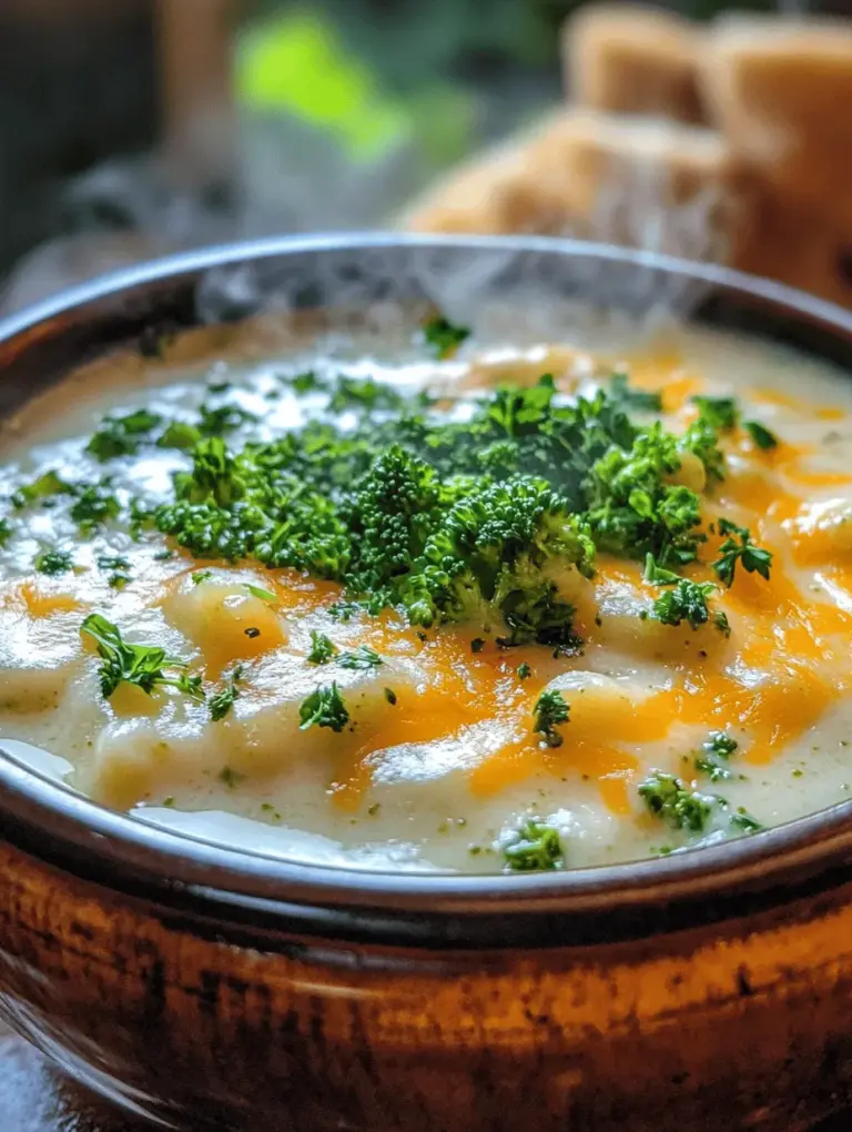 The foundation of any great soup lies in its ingredients. For Creamy Broccoli Potato Cheese Soup, fresh produce and quality pantry staples come together to create a dish that is both flavorful and nutritious.