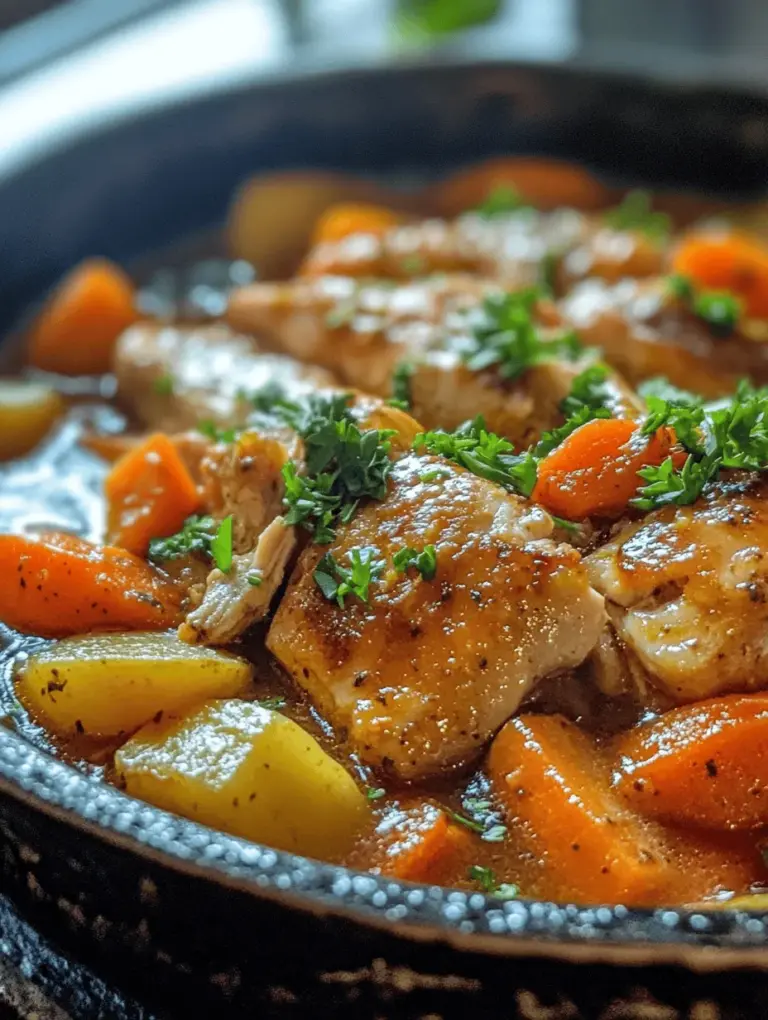 When the chill of winter wraps around us, there’s nothing quite as comforting as a warm bowl of chicken and vegetable stew. This cozy chicken and vegetable stew is not just a meal; it's a culinary embrace that brings families together during cold days and festive gatherings. Each spoonful is a reminder of home, filled with tender chicken, vibrant vegetables, and rich flavors that meld beautifully over time.