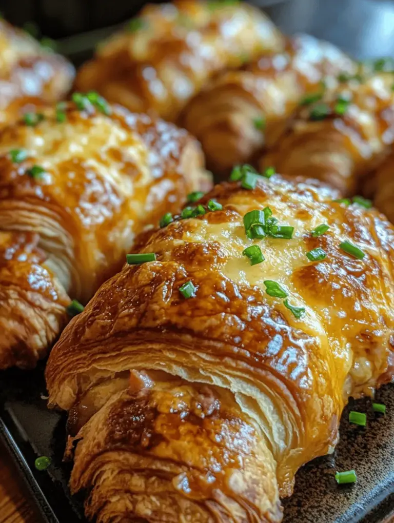 Baked Ham and Cheese Croissants are a delightful dish that combines the richness of buttery, flaky croissants with the savory flavors of ham and cheese. This recipe encapsulates the essence of comfort food while remaining incredibly simple to prepare, making it a beloved choice for many home cooks. In a world where fast-paced lifestyles often dictate our meals, the importance of straightforward yet flavorful recipes cannot be overstated. Baked Ham and Cheese Croissants serve as a perfect example, demonstrating that with just a few quality ingredients and minimal effort, one can create something truly delicious.