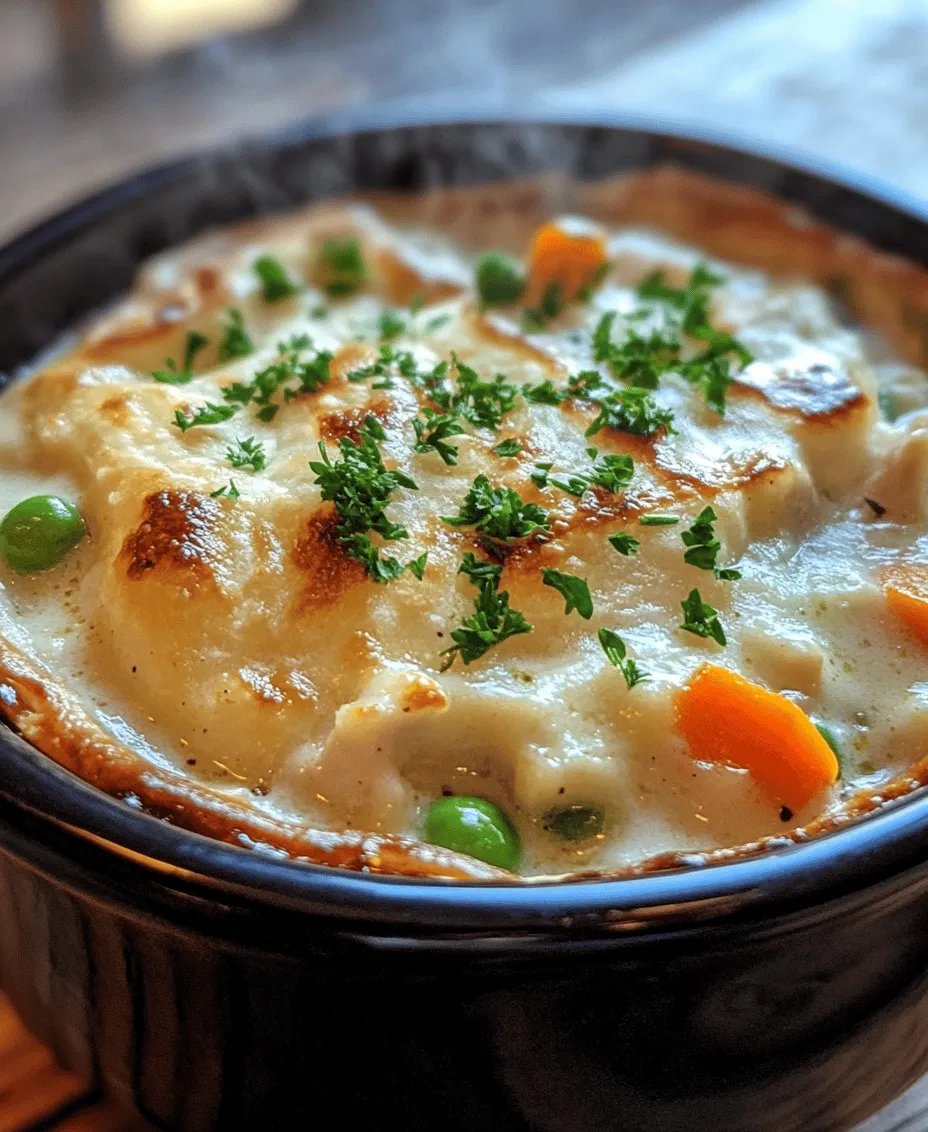 Every great recipe starts with quality ingredients, and this Cozy Crock Pot Chicken Pot Pie is no exception. Each component plays a vital role in creating a dish that’s not only delicious but also nutritious. Let’s break down the key ingredients that contribute to the success of this recipe.