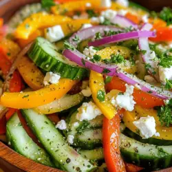 To truly appreciate the Crunchy Cucumber & Sweet Pepper Salad, let’s take a closer look at each ingredient that contributes to its delightful character and nutritional benefits.