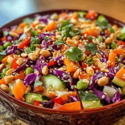 The foundation of any great salad lies in its ingredients. For the Crunchy Asian Chopped Salad, fresh produce takes center stage, each element contributing to the overall flavor and texture profile: