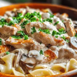 When it comes to comfort food, few dishes evoke the cozy warmth of home like Chicken Stroganoff. This beloved recipe blends tender pieces of chicken with a rich, creamy sauce, creating a perfect harmony of flavors and textures that can make any meal feel special. Whether served on a chilly evening or at a family gathering, Chicken Stroganoff is synonymous with comfort. The smooth, velvety sauce enveloping the chicken, paired with the hearty noodles, not only satisfies hunger but also warms the soul.