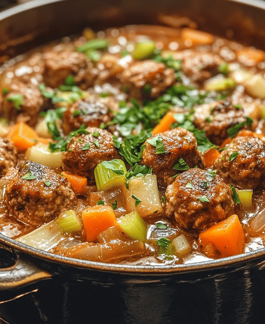 Comfort food holds a special place in our hearts, often evoking cherished memories and a sense of tranquility amidst the chaos of life. As the chill of winter envelops us or during those days when stress feels overwhelming, a bowl of something warm and hearty can do wonders for our spirit. One dish that embodies the essence of comfort food is a hearty meatball stew. This stew is not just a meal; it's a warm embrace on a chilly day, a gathering of flavors, and a perfect way to share love with family and friends.