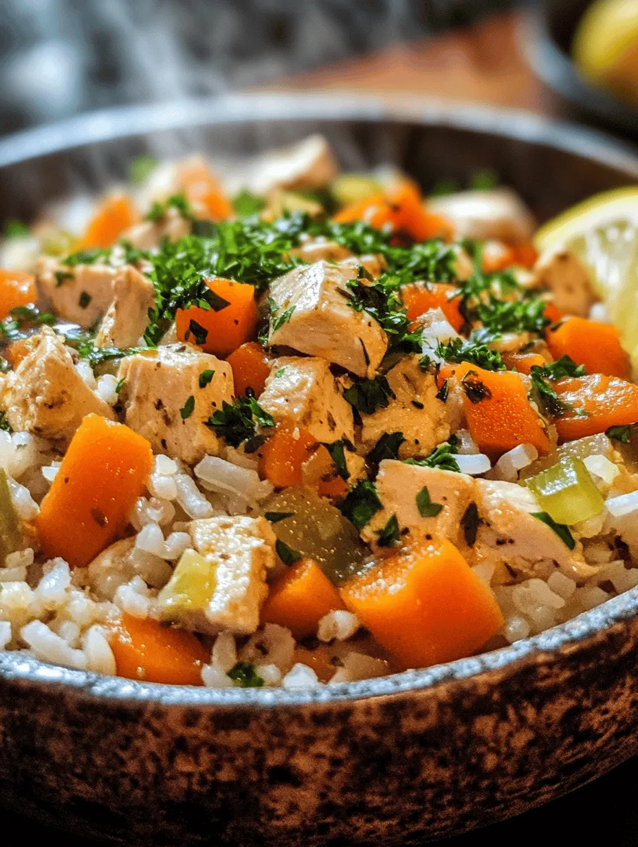 There’s something inherently comforting about a steaming bowl of chicken and rice soup. Often considered a quintessential comfort food, this dish has a way of enveloping you in warmth and nostalgia, reminiscent of home-cooked meals shared with family on chilly evenings. The magic of chicken and rice soup goes beyond just taste; it’s a dish that has been passed down through generations, often made when someone is feeling under the weather, or simply when one craves a taste of home.