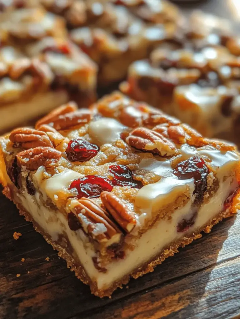 Before we dive into the ingredients and instructions, it's essential to understand what makes these bars so special. The flavor profile of Cranberry Bliss Shortbread Bars is a harmonious blend of sweet, tart, and nutty notes that come together to create a memorable taste experience.