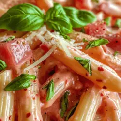 To create the perfect Rosy Delight Pasta, it’s essential to understand the key ingredients that make this dish shine. The right choice of pasta, the richness of the sauce, and the aromatic elements contribute to the overall flavor profile. Let’s take a closer look at the stars of this recipe.