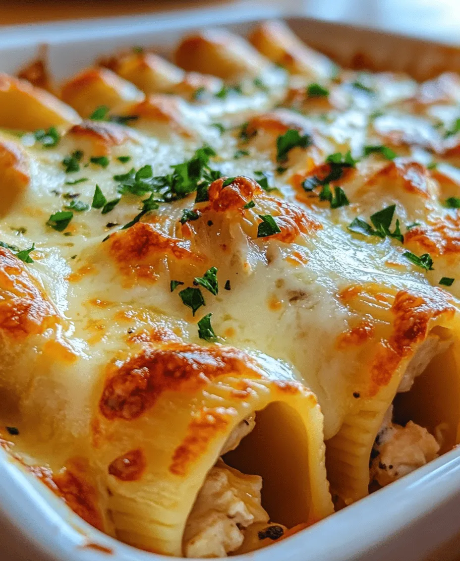 Garlic Butter Chicken Alfredo Stuffed Shells offer a delightful culinary experience that marries comfort and flavor in every bite. This dish combines the creamy richness of an Alfredo sauce with the savory goodness of garlic butter and tender, shredded chicken, all enveloped in large, pillowy pasta shells. It's a wonderful option for family dinners, gatherings, or any occasion that calls for a hearty meal that pleases both the palate and the soul.