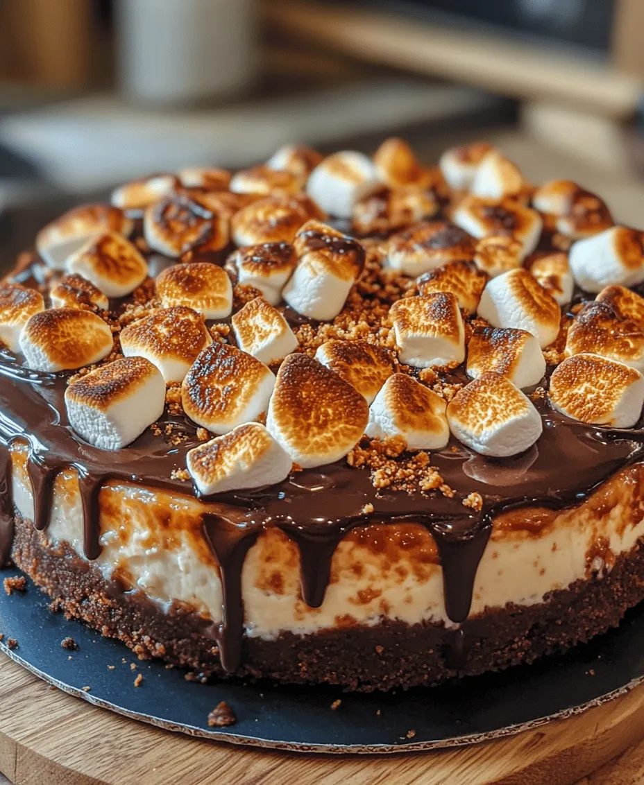 Imagine the sweet, smoky aroma of a campfire mingling with the rich, creamy texture of a cheesecake. This is precisely what the S'mores Cheesecake Delight brings to the table—a decadent dessert that skillfully marries the nostalgic flavors of classic s'mores with the luxurious indulgence of cheesecake. Whether you grew up roasting marshmallows over an open flame or simply enjoy the delightful combination of graham crackers, chocolate, and marshmallows, this dessert is poised to become your new favorite treat.