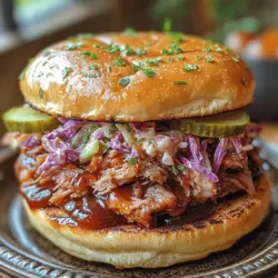 When it comes to comfort food that brings people together, few dishes can compete with the irresistible allure of smoky BBQ pulled pork sandwiches. This classic dish has earned its rightful place at gatherings, picnics, and family dinners across the country, thanks to its mouthwatering flavors and satisfying texture. The beauty of this recipe lies not only in its deliciousness but also in its simplicity. Utilizing a slow cooker to prepare the pork allows the meat to become tender and easy to shred while infusing it with smoky, savory flavors that are hard to resist.