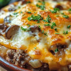 If you're looking for a dish that's not only comforting but also bursting with flavor, look no further than the Savory Hamburger Mushroom Bake. This mouthwatering recipe brings together a medley of simple, accessible ingredients to create a hearty meal that’s perfect for family gatherings or a cozy weeknight dinner. Imagine a rich, cheesy casserole filled with savory ground beef, tender mushrooms, and aromatic herbs, all topped with a delightful crunch. It’s a dish that promises to satisfy your cravings and warm your heart.