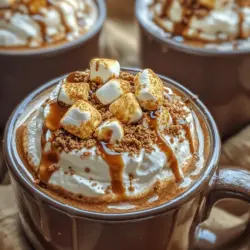 Hot cocoa is more than just a beverage; it’s a comforting hug in a mug that brings warmth and joy to chilly days. Whether enjoyed by the fireplace on a winter evening or sipped leisurely on a cool fall afternoon, this beloved drink has a way of evoking nostalgia and comfort. Traditionally, hot cocoa is a delightful blend of milk, cocoa, and sugar, but today, we’re taking it up a notch with an indulgent twist: S'mores Whipped Hot Cocoa.