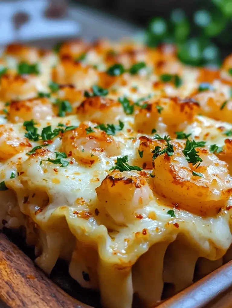 If you are a fan of rich, buttery flavors and comforting Italian cuisine, then Garlic Butter Shrimp Scampi Lasagna is a dish that should be on your radar. This innovative recipe takes the classic shrimp scampi—a dish renowned for its garlic-infused butter sauce and succulent shrimp—and transforms it into a lasagna that is both hearty and indulgent. Imagine layers of tender noodles, creamy sauce, and perfectly seasoned shrimp all baked to golden perfection. This fusion of flavors is not only a treat for the taste buds but also a feast for the eyes.