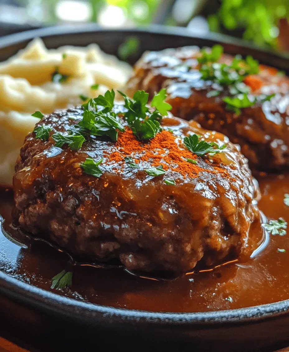 Salisbury steak is an iconic dish that has delighted diners for generations, standing tall as one of the quintessential comfort foods. Its savory flavors and hearty textures evoke a sense of warmth and nostalgia, making it a staple in homes across America. Often served with rich gravy and accompanied by mashed potatoes or other sides, Salisbury steak is more than just a meal; it’s a cherished tradition that brings families together around the dinner table.