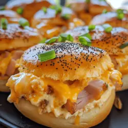 If you’re looking for a crowd-pleasing appetizer that combines savory flavors with a delightful texture, Mississippi Sin Ham Sliders are an absolute must-try. These sliders have garnered a reputation as a go-to dish for parties, family gatherings, and game-day festivities, thanks to their mouthwatering taste and satisfying bite-sized portions. What makes these sliders particularly appealing is their versatility; they can easily cater to various preferences and dietary restrictions, making them a perfect choice for any occasion.