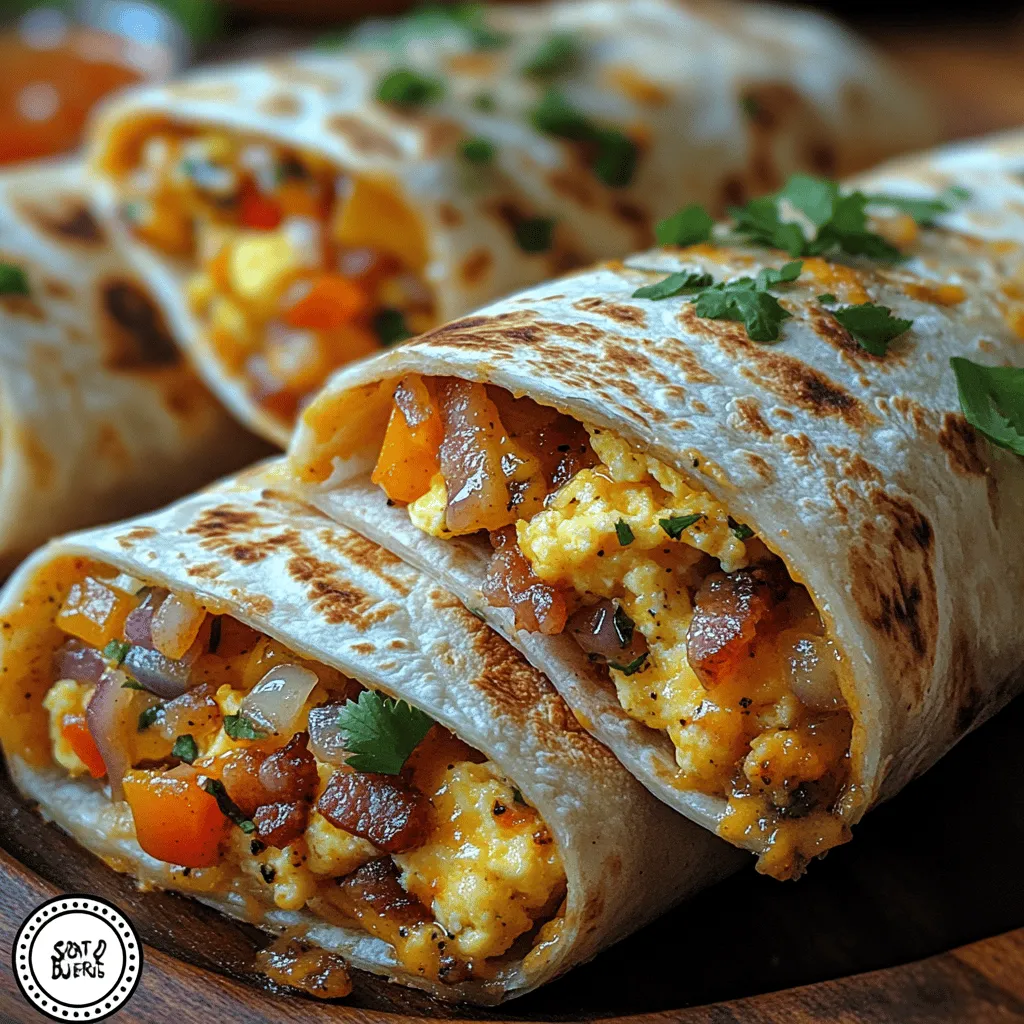 Begin your day with a burst of flavor and satisfaction with these Bacon & Cheddar Morning Bliss Burritos. This recipe combines the savory richness of thick-cut bacon and sharp cheddar cheese with fluffy scrambled eggs and vibrant vegetables, all wrapped in a warm flour tortilla. Perfect for breakfast or brunch, these burritos are not only delicious but also easy to make, ensuring you have a delightful meal ready in no time. Whether you’re rushing out the door or enjoying a leisurely morning at home, these burritos promise to elevate your breakfast experience.