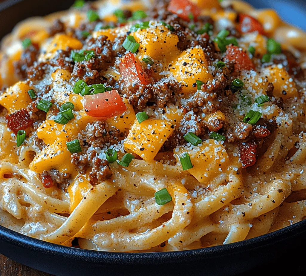 To create the perfect Loaded Bacon Cheeseburger Alfredo Pasta, it's essential to understand the key ingredients that contribute to its rich flavor and creamy texture. Let’s take a closer look at each component of this dish.