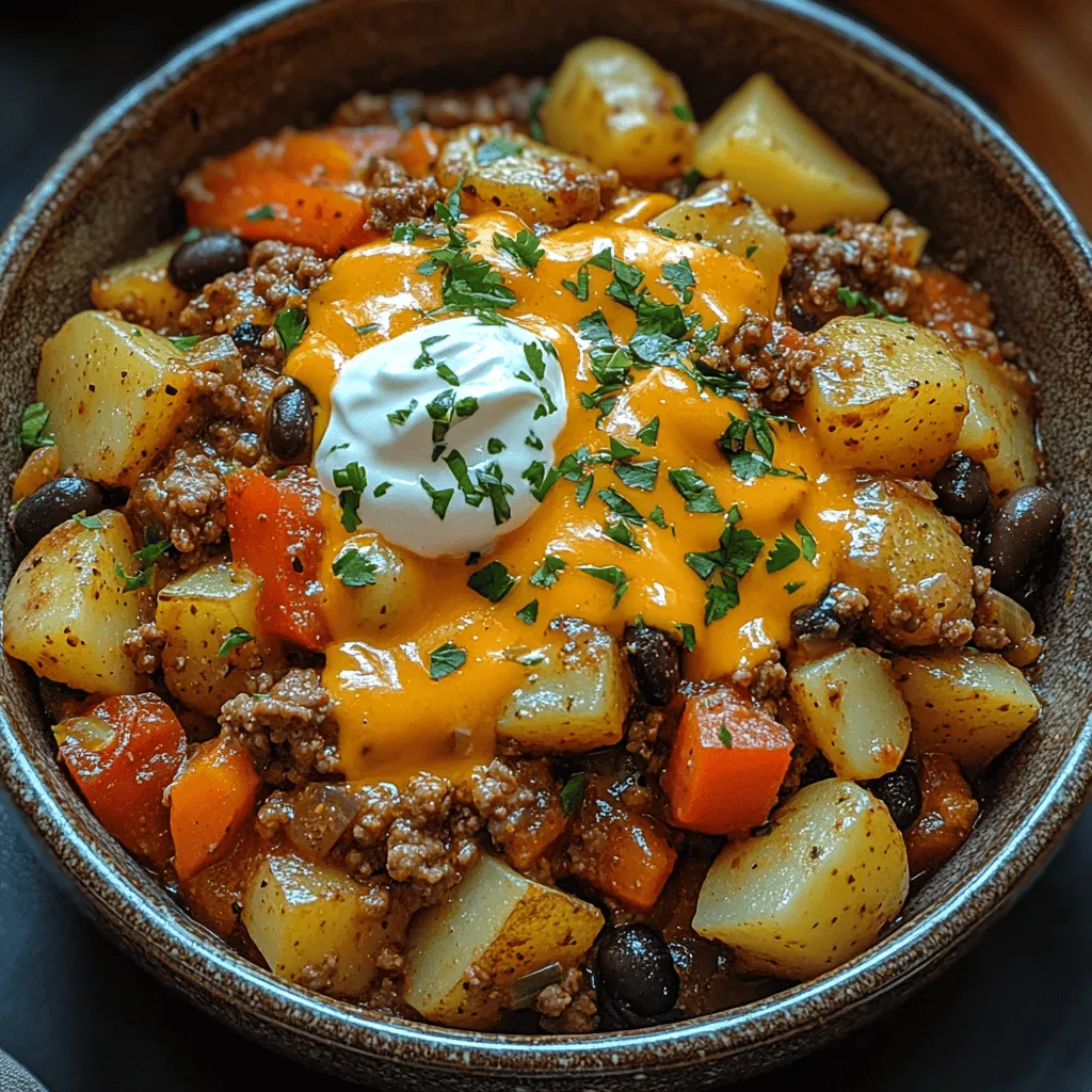 The name "Cowpoke Comfort Bowl" evokes images of hearty meals enjoyed on the dusty plains of the American West, where cowboys and ranchers would gather around a fire after a long day’s work. Inspired by traditional Western cuisine, this dish combines elements of rustic cooking with the warmth of communal dining. In many households, comfort food plays a significant role during family gatherings and holidays, serving as a reminder of cherished memories and shared experiences.