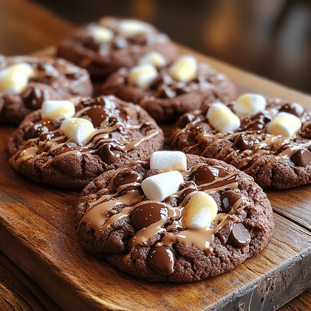 Welcome to the indulgent world of Double Chocolate Marshmallow Cookies—a delightful treat that beautifully marries rich chocolate flavors with the gooey sweetness of marshmallows. This recipe is a chocolate lover's dream, promising a cookie that is not only decadently delicious but also incredibly easy to make. Whether you are baking for a special occasion or simply indulging your sweet tooth, these cookies will surely impress friends and family alike. With a soft, fudgy texture complemented by hints of vanilla and bursts of chocolate, they are destined to become a favorite in your dessert repertoire.