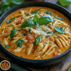 Are you in search of a comforting, flavorful dish that fits seamlessly into your busy schedule? Look no further than Slow Cooker Creamy Tomato Basil Chicken. This delightful meal is perfect for weeknights when you need something delicious yet hassle-free, as well as for special family gatherings where you want to impress without spending all day in the kitchen. The dish features tender chicken breasts simmered in a rich, creamy tomato sauce infused with aromatic basil, creating a combination that is as delightful to the palate as it is easy to prepare.