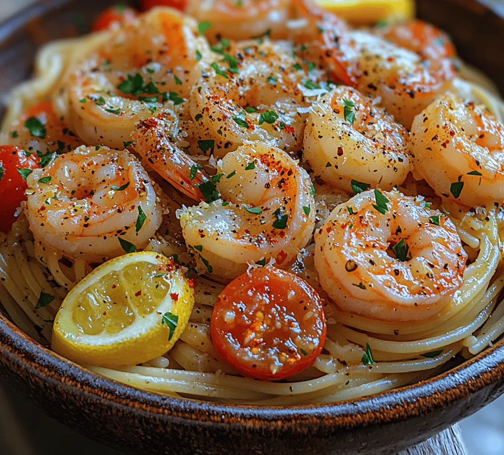 Zesty Lemon Garlic Shrimp Pasta is a delightful dish that brings together the bright flavors of citrus, the richness of garlic, and the succulent texture of shrimp, creating a culinary experience that tantalizes the taste buds. This dish is a perfect representation of how simple ingredients can come together to create a meal that feels both indulgent and refreshing. Whether you're hosting a dinner party, preparing a family meal, or simply treating yourself to a well-deserved feast, this recipe offers a quick and flavorful option that fits seamlessly into various occasions.