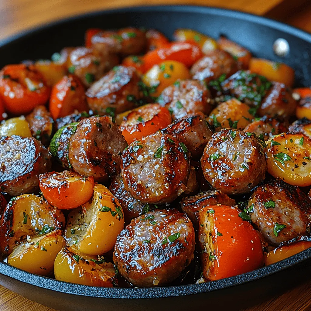 In today's fast-paced world, finding a meal that is both quick to prepare and packed with flavor can often feel like a daunting task. Enter the One-Pan Sausage & Veggie Skillet, a delightful dish that perfectly marries the robust flavors of Italian sausage with a colorful medley of fresh vegetables. This recipe is not only a feast for the senses but also a practical solution for busy weeknights, where time is of the essence, and cleanup needs to be kept to a minimum.