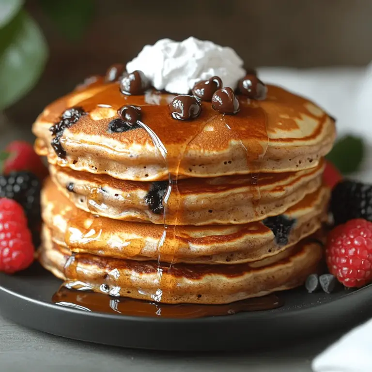 Pancakes are a beloved breakfast staple around the world, celebrated for their versatility and comforting appeal. From fluffy stacks served with maple syrup to savory versions filled with vegetables, pancakes cater to a myriad of tastes and preferences. Yet, amidst all the variations, chocolate chip pancakes stand out as a perennial favorite for both kids and adults alike. The allure of warm, fluffy pancakes studded with melted chocolate chips evokes memories of lazy Sunday mornings and family gatherings, making them a cherished comfort food.