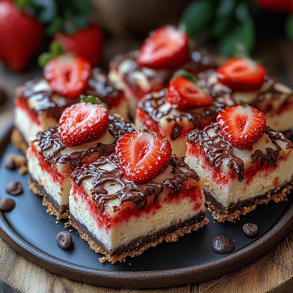 If you're looking for a dessert that perfectly marries rich flavors with a satisfying texture, Chocolate Covered Strawberry Cheesecake Bars are an irresistible choice. This decadent treat combines the creaminess of cheesecake with the freshness of strawberries and a delightful chocolate coating, making it a crowd-pleaser for any occasion. Whether you're planning a birthday party, a holiday gathering, or simply looking to indulge yourself, these cheesecake bars bring together the best of both worlds—sweet and tangy, creamy and crunchy.