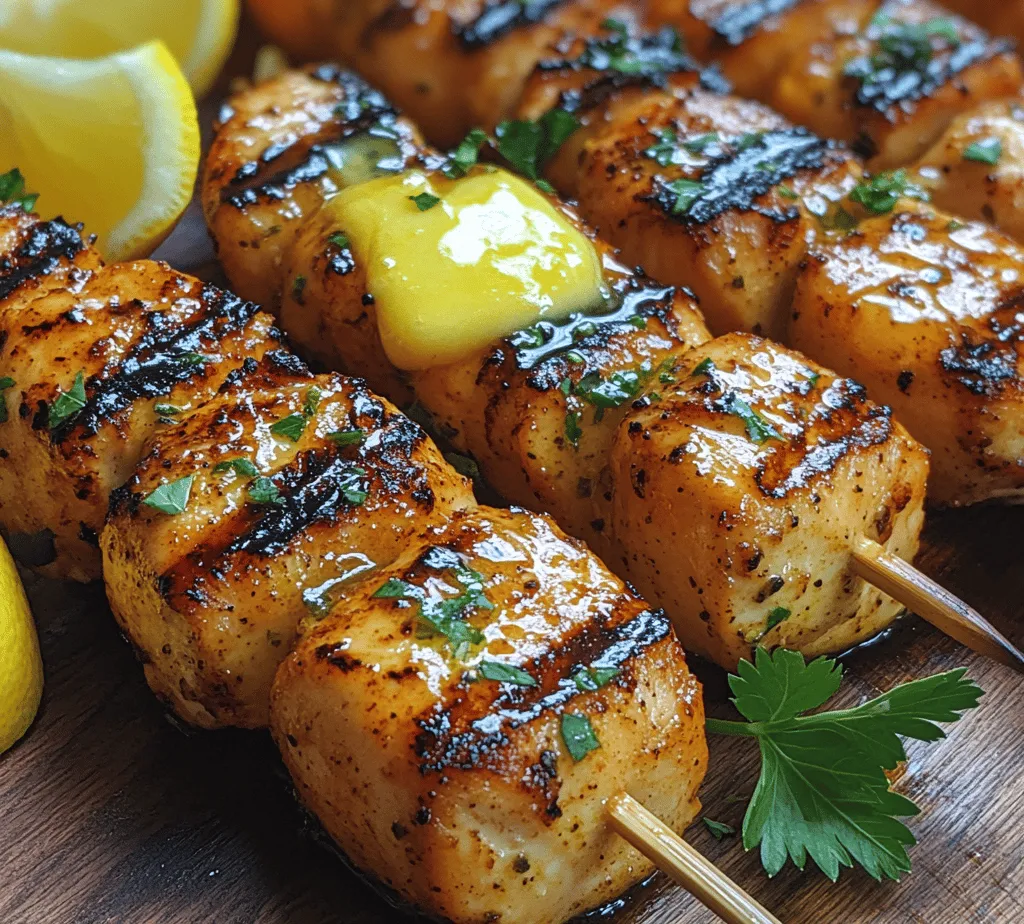 Lemon Butter Chicken Skewers are a delightful twist on traditional grilled chicken that combines the bright, zesty flavors of lemon with the rich, savory taste of butter. This dish is not only an explosion of flavors but also incredibly easy to prepare, making it a perfect choice for weeknight dinners, outdoor barbecues, and gatherings with friends and family. The harmonious blend of lemon zest and garlic, complemented by fresh herbs, creates a mouthwatering experience that is sure to impress your guests.