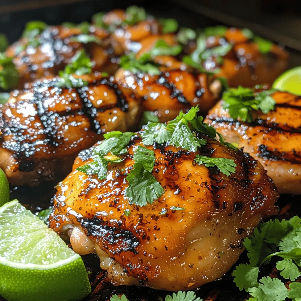 If you're looking to elevate your grilling game, look no further than this delightful recipe for grilled chicken thighs with a sweet-and-spicy marinade. This dish combines the rich flavors of bone-in, skin-on chicken thighs with a tangy and flavorful marinade that includes soy sauce, honey, sriracha, and fresh ginger. The result is a mouthwatering dish that is perfectly grilled to achieve a crispy skin while maintaining a juicy interior. Whether you're hosting a backyard barbecue or simply enjoying a weeknight dinner at home, these grilled chicken thighs are sure to impress your family and friends.