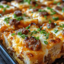 When it comes to breakfast, few dishes can rival the heartiness and satisfaction of a well-made casserole. The Cheesy Sausage and Egg Breakfast Casserole stands out as a crowd favorite, perfect for family gatherings, festive brunches, or simply a cozy weekend breakfast at home. This dish not only brings together a delightful combination of flavors but also offers the convenience of preparation.