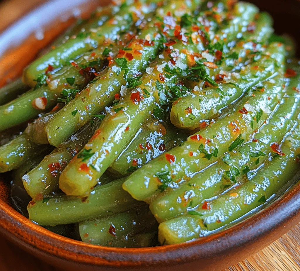 Savory Garlic Butter Green Beans are not just a side dish; they are a celebration of fresh flavors and simple cooking techniques that elevate any meal. This dish stands out with its vibrant green beans, perfectly coated in a rich garlic butter sauce, making it a delightful addition to both casual family dinners and elegant dinner parties. The combination of buttery richness and the aromatic allure of garlic creates a mouthwatering experience that complements a variety of main courses, from roasted chicken to grilled steak.